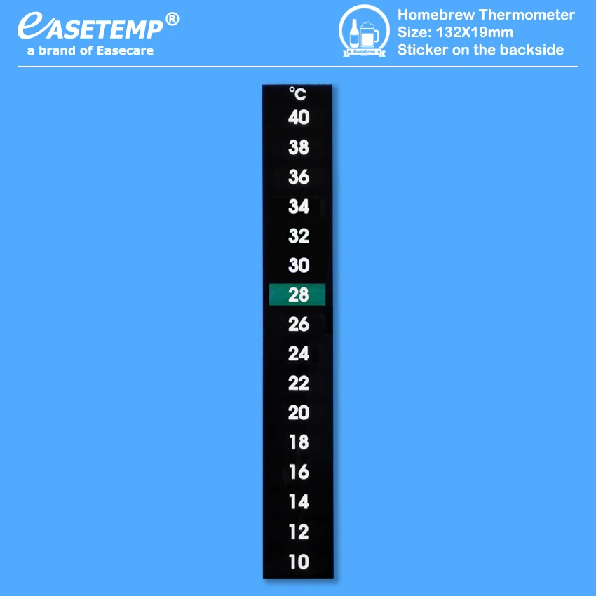 

8pcs/lot Free Shipping Homebrew Thermometer for Beer or Wine Brew (10-40 degree in Celsius) with Sticker