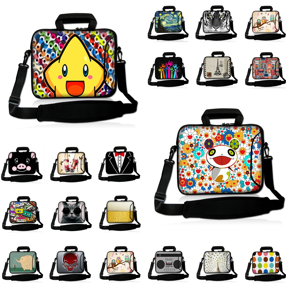 Viviration Zipppers Notebook Computer Accessories Neoprene 10 12 13 14 15 17 Laptop Sleeve Bag Cover Case For Toshiba Acer Sony