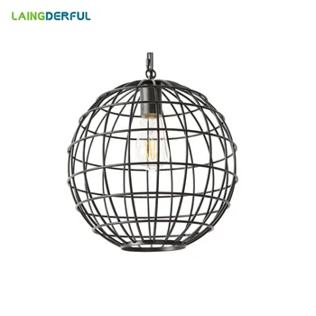 

Modern Plant Ball Pendant Lights Metal Globe Hanging Lamp Industrial Decor Hanging Lights for Bar Bedroom Restaurant Parlor