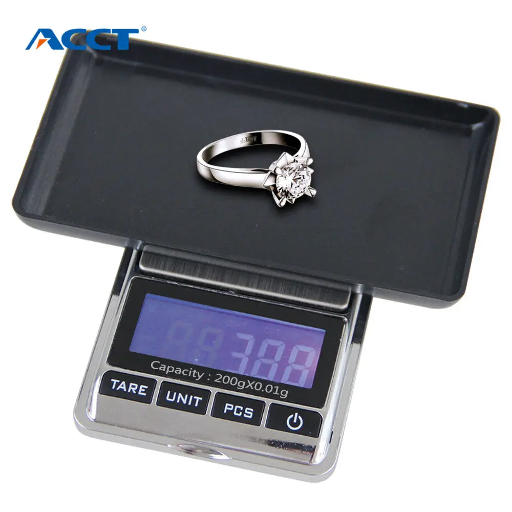 

200G*0.01G Mini Digital Scale 0.01g Portable LCD Electronic Jewelry joyeria Scales Weight Weighting Diamond Pocket Mini Balance