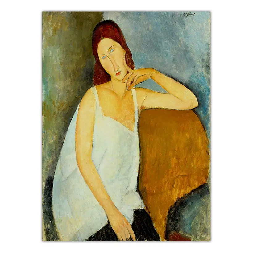 Домашний декор холст печать искусство настенные картины плакат печать на холсте картины Италия Amedeo Modigliani портрет - Цвет: K10043