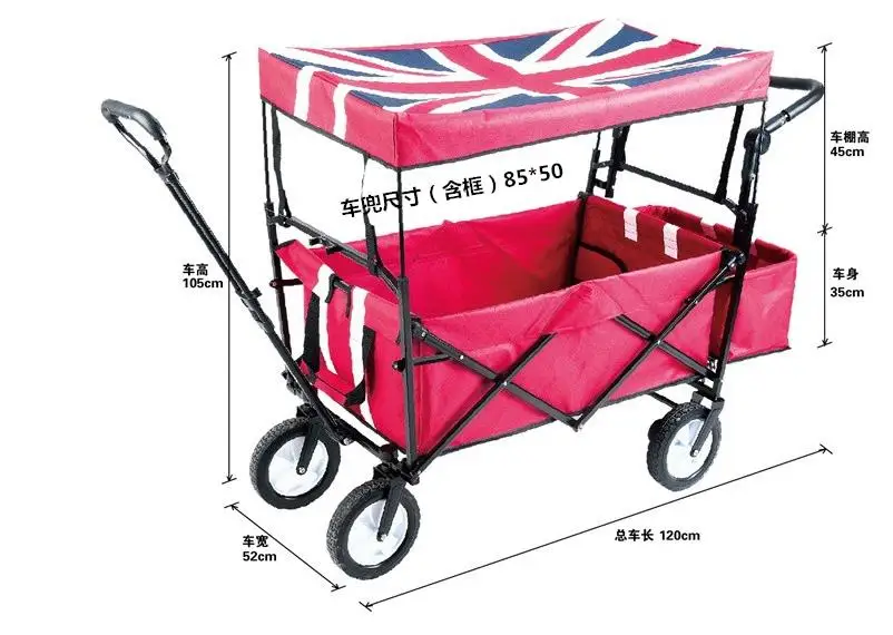 Louis Moda Cucina Carrelli Shopping Pieghevole Bambino Consegna Pull Rod Carrello per i Bagagli di Grandi Dimensioni a Quattro Giri