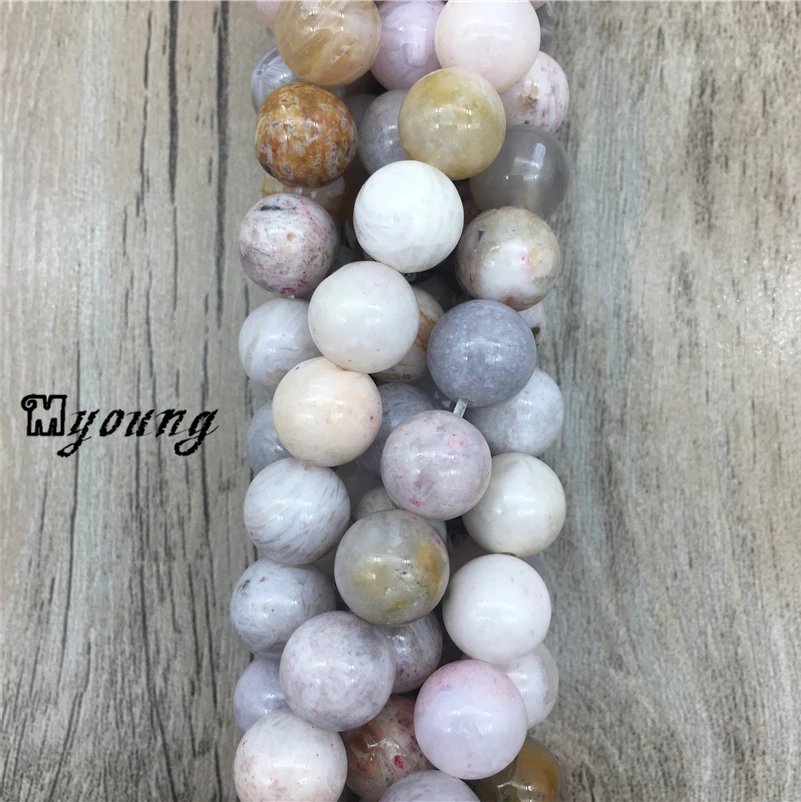 

Smooth Round Gray Agates beads,French Grey round Bracelet Necklace beads MY1440