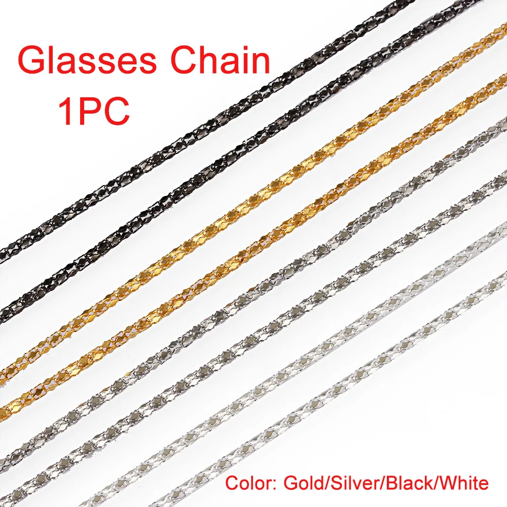 

1PC Unisex Fashion Reading Glasses Chain Non-slip Spectacles Sunglasses Strap Glasses Holder Neck Cord Metal Strap Chain