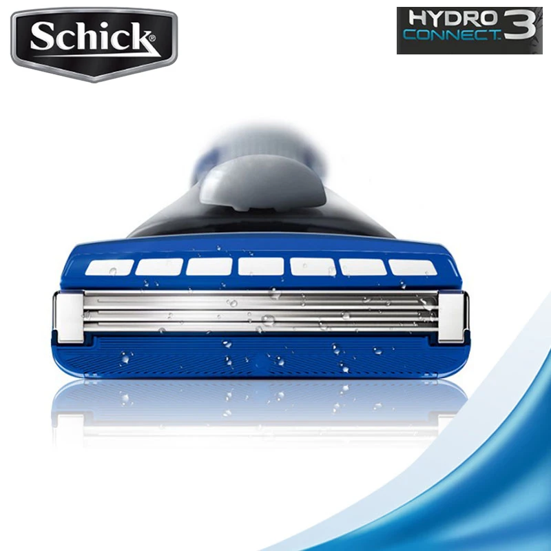 Натуральная бритва Schick Hydro 3, Мужская бритва, обновленная, увлажненная, ручная бритва