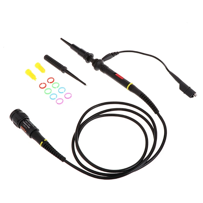 

1X 10X P2200 200MHz High Precision Oscilloscope Probe Alligator Test Clip with Adjustable Attenuation Rate