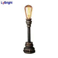 Творческий Ретро американский страна затемнения настольная лампа AC 110 В/220 В для Обеденная Спальня прикроватной тумбочке Cafe Кофе магазин ресторан