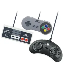 Шт. 3 шт. USB классические Контроллеры-для nintendo (NES), Super nintendo (SNES), sega Genesis, геймпад