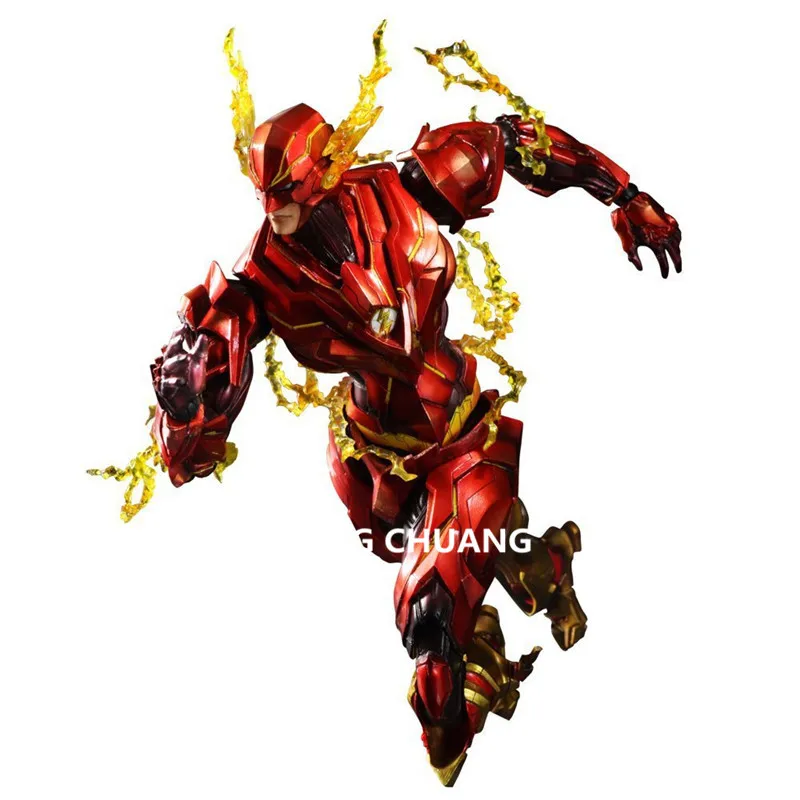 

Justice League PLAY ARTS Superhero The Flash Barry Allen PVC Action Figure Collectible Model Toy with retail box 25cm Q50