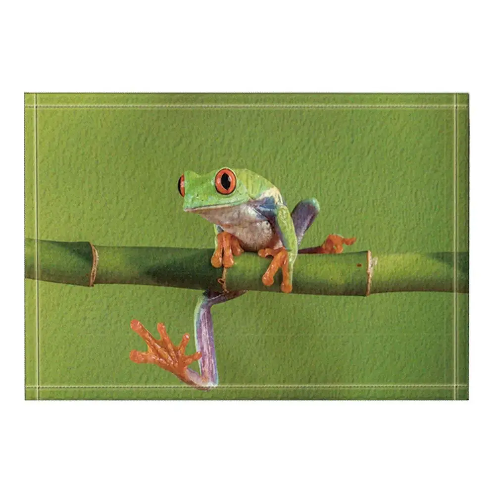 Printing Animals Decor Frog on the Bamboo Bath Rugs Non-Slip Doormat Floor Entryways Fashion Style Ins Mat Kids Bath Mat Printing Animals Decor Frog on the Bamboo Bath Rugs Non-Slip Doormat Floor Entryways Fashion Style Ins Mat Kids Bath Mat