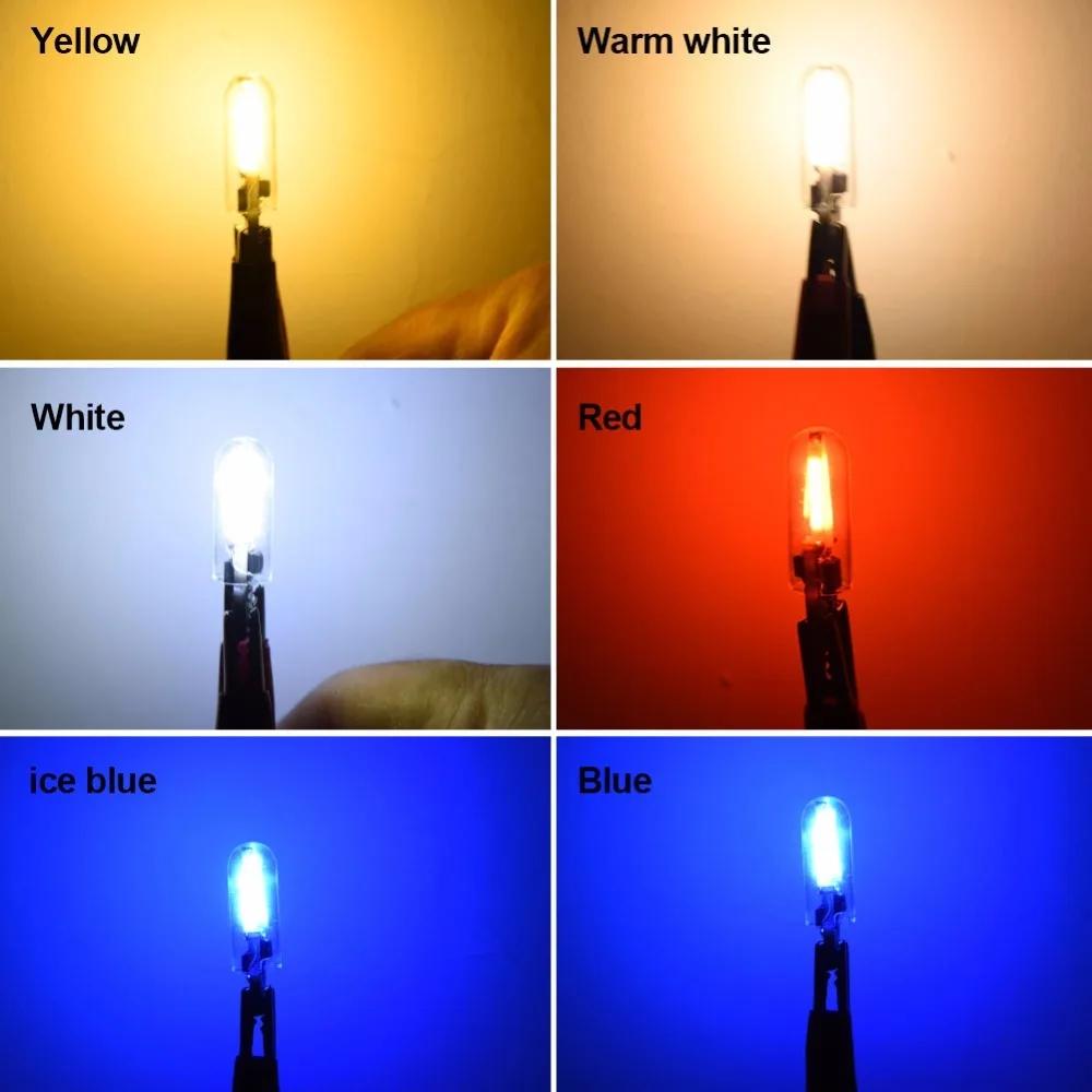 1 шт. W5W led cob стеклянный автомобильный светильник Led лампа с поворотным сигналом