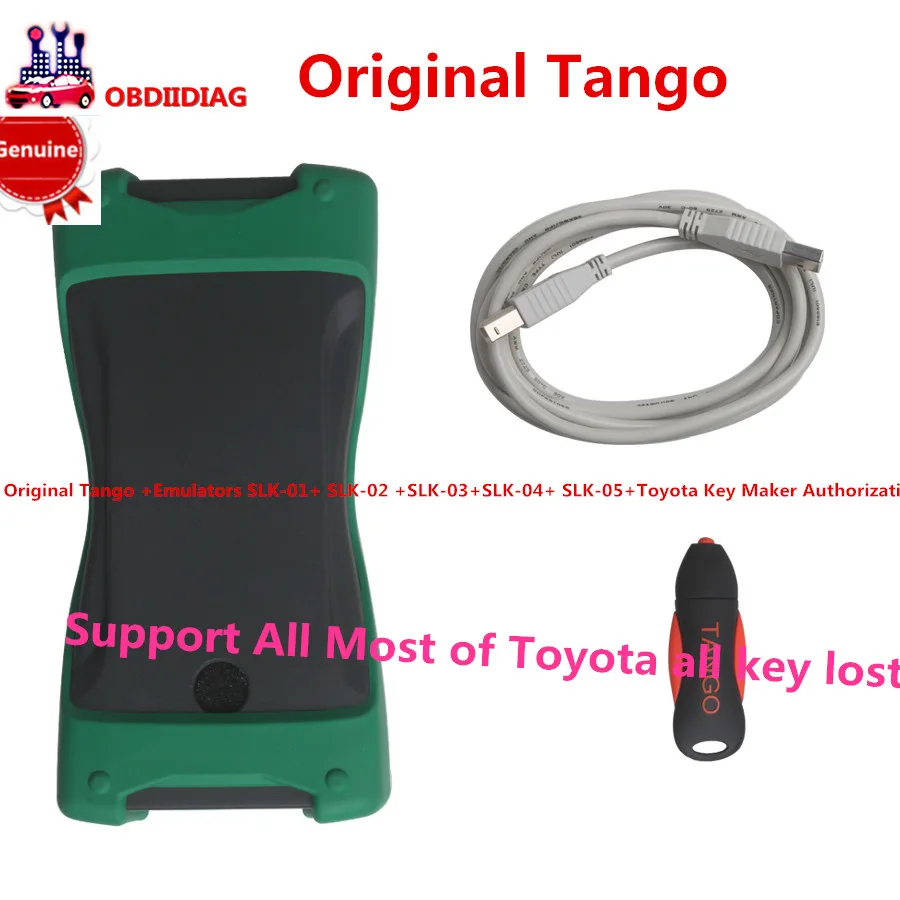 

Original Tango Key Programmer V1.112 + ForTo-yota Key Maker+ Emulators SLK-01+SLK-02+SLK-03+SLK-04+SLK-05 Authorization Software
