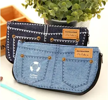 

Novelty Jeans Pencil Bag as School Stationary , Fabric Canvas Jeans Shorts Pencil Bag as Creative School Pen Supplies