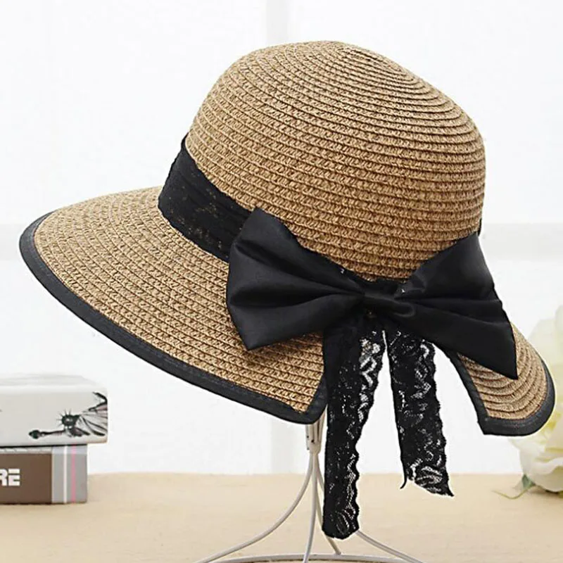New Sun Hat Straw Hat Summer Women's Spring Travel Beach Hat Sun Hats Breathable Fashion Sun