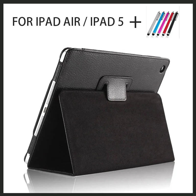 Для ipad Air матовая поверхность личи искусственная кожа Чехол с Авто Режим