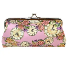 Gran oferta, monederos para mujer, monedero pequeño Retro con flores, monedero pequeño, bolso de mano, monedero para mujer