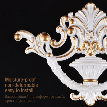 

Sliding door blister embossed flower European furniture carved decorative solid wood plane applique background line accessories