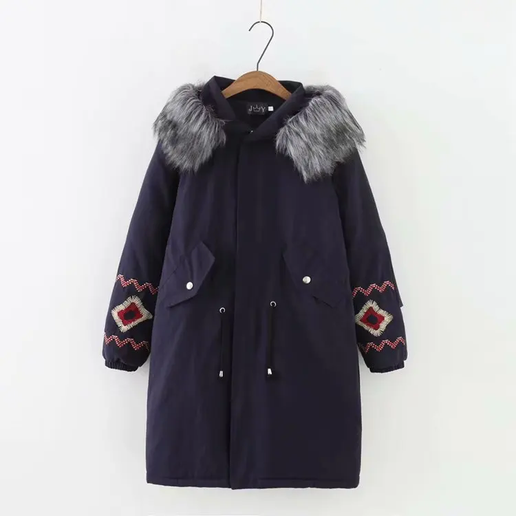 

Thick Warm Hooded Cotton Long Parka Plus Size Women Winter Coat Jacket 2018 Clothing For Mujer Feminine De Inverno Casaco