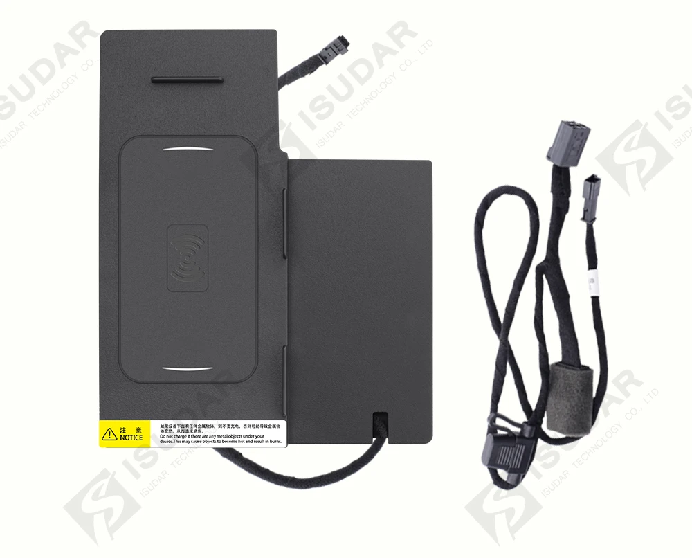 ISUDAR 10 Вт Qi автомобильное беспроводное зарядное устройство Автоматическая быстрая Беспроводная зарядка для Audi A6L/A7/ до для iphone 8X для samsung для huawei
