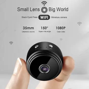 

Mini Camera WIFI Small Camera Wireless HD 1080P Camera Built-in battery with Motion Detection Night Vision For iPhone/Android/PC