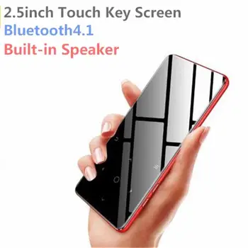 

Bluetooth 4.1 Touch Button MP4 Music Player Bulit-in Speaker 8G/16G with FM Radio/Recording Portable Slim Lossless Sound Walkman