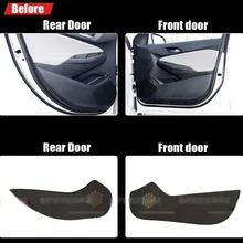 4 шт. ткань дверь защиты коврики анти-kick декоративные колодки для Chevrolet Cruze
