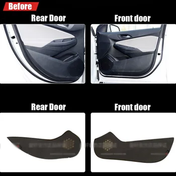 

4pcs Fabric Door Protection Mats Anti-kick Decorative Pads For Chevrolet Cruze 2015