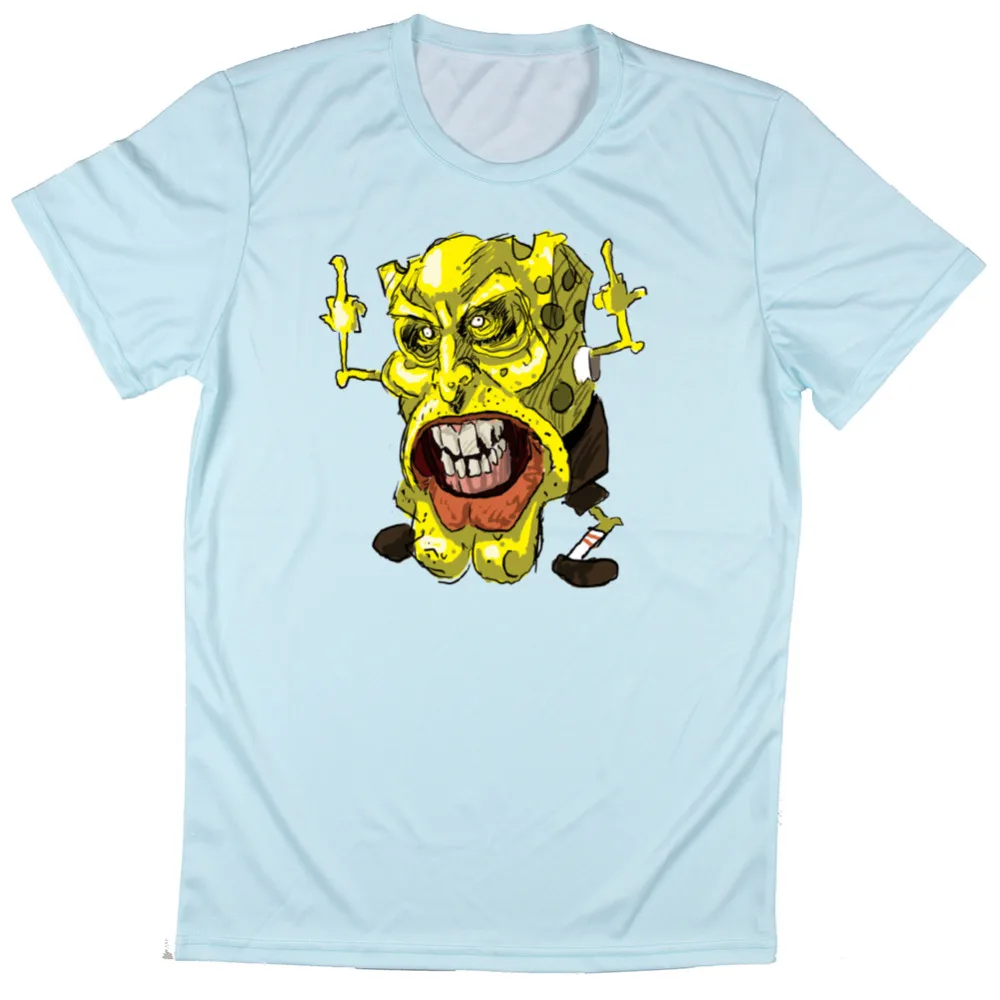 SpongeBob 3d Print Men Boy Funny T Shirts Summer New Trend Male Tees
