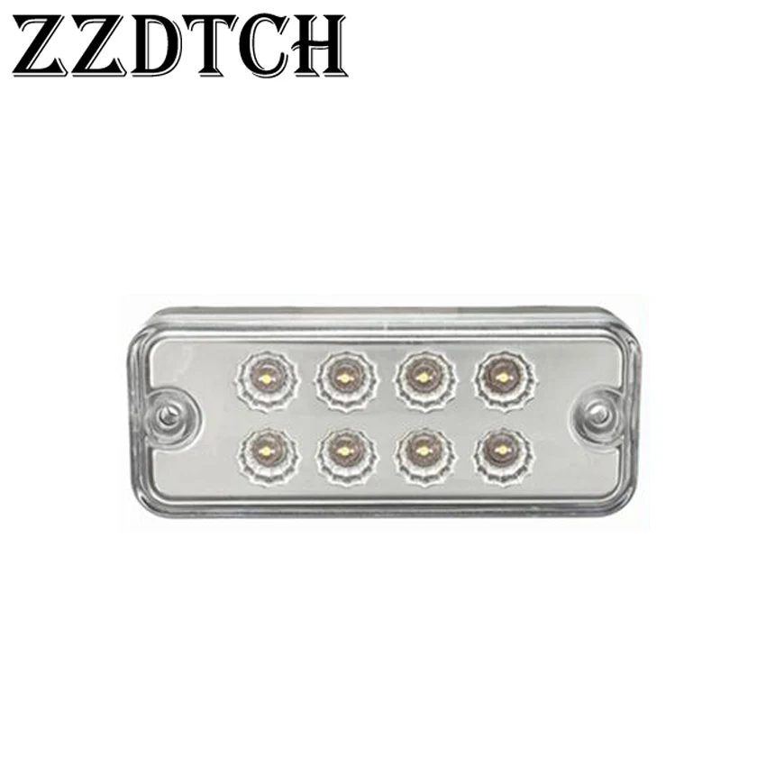 ZZDTCH 10 шт. 12-24 в 8 Led Грузовик Боковые габаритные огни Vans тормозной фонарь для грузовика