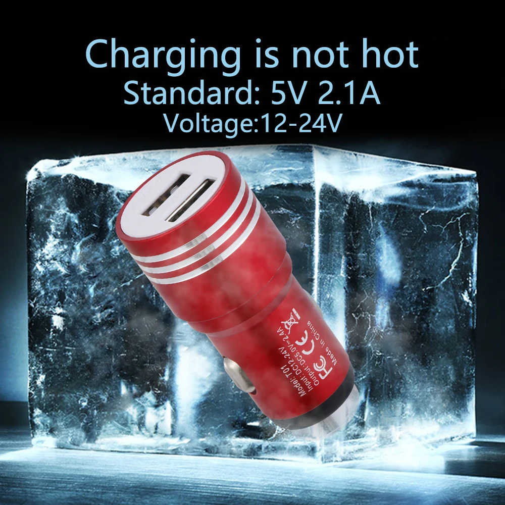 Новое поступление 5 в 2 1 А двойной USB прикуриватель гнездо зарядное устройство