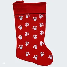 Huge Gift Bags And Get Free Shipping On Aliexpress 43cm 16 9 Inch Dog Felt Large Christmas Stocking Kid Xmas Children Gift Bag Huge