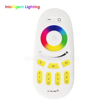 

Free shipping 2.4G LED RF Controller 4 Zone Group RGBW/RGB Wireless led controller Remote touch controller for led strip light