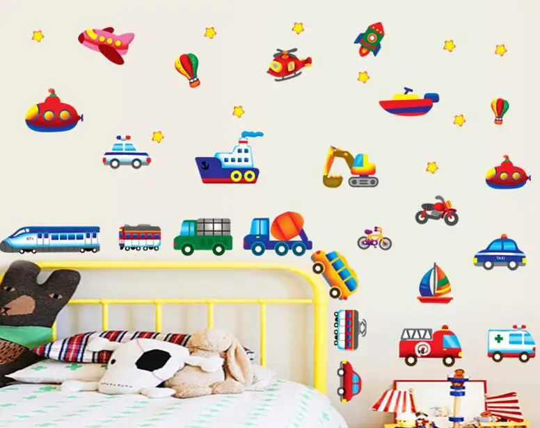 Children Room Decorative Wall Stickers Cartoon Self adhesive