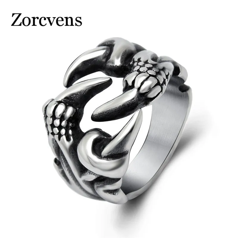 Modyle 316L Stainless Steel Ring Dragon Claw Ring for Men Fashion Jewelry Punk Rock