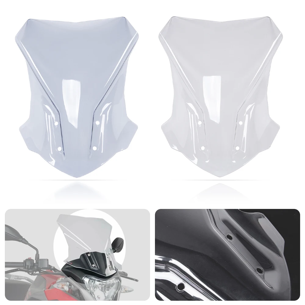 

Motorcycle Windscreen Windshield Double Bubble For BMW G310GS G310 GS 2017 2018 2019 Anti-Wind Motocross Accessories Clear Smoke