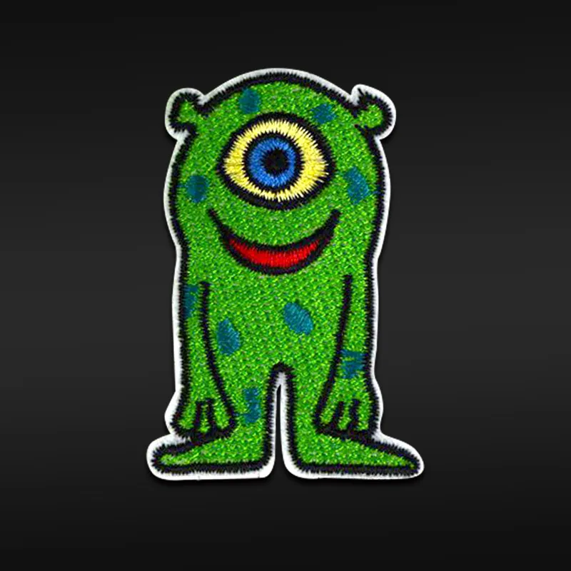

Cartoon Monsters Embroidered Iron on patches For clothing Kids clothes patch Badges Stickers Garment Appliques wholesale