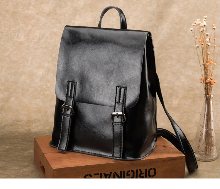  Fashion Designer Genuine Leather Women Backpack Drawstring School Bags For Teenagers Girls Female Travel BackPack (8)
