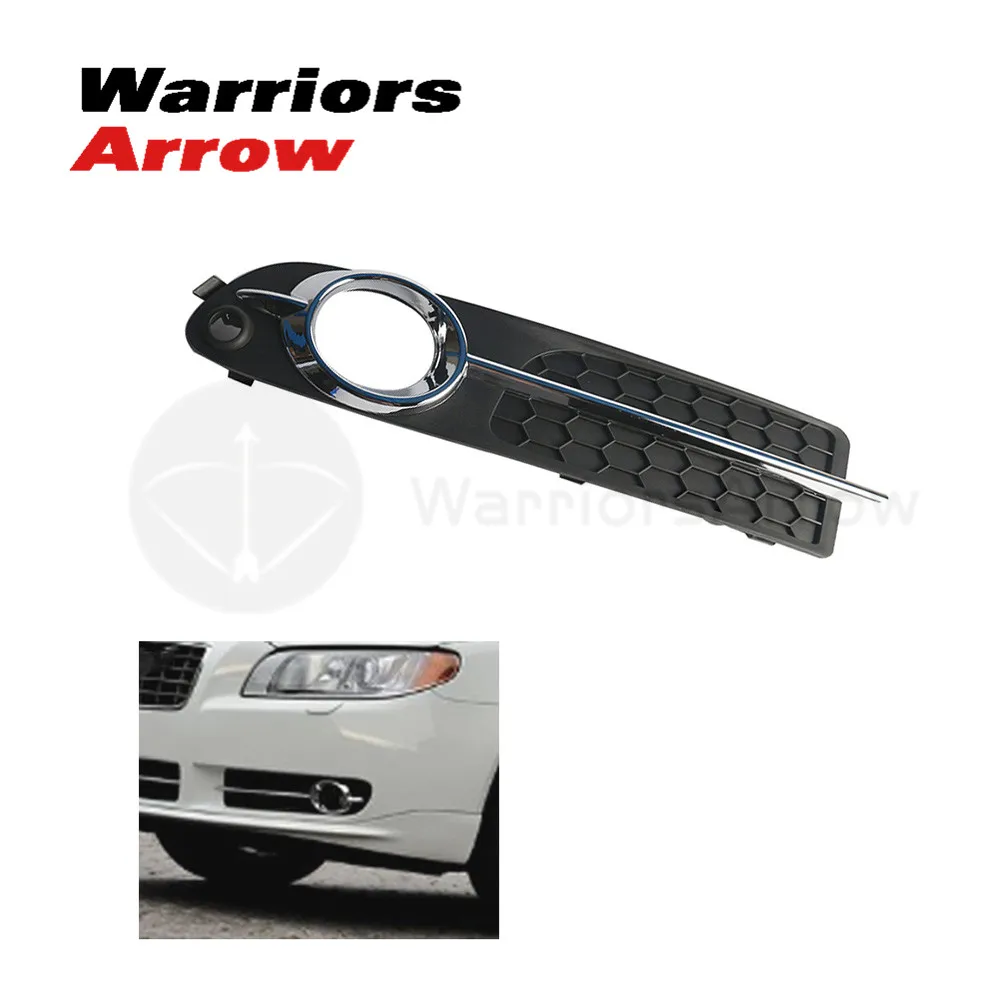 

30790919 34430919 For Volvo S80 V70 2008 2009 2010 Front Left Bumper Fog Light Lamp Foglight Cover Black Chrome Moulding Trim