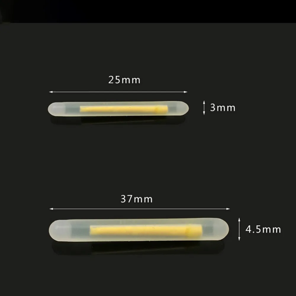 Поплавок для ночной рыбалки светящийся поплавок для рыбалки Флуоресцентный светильник 10 шт. 3,0*25 мм/4,5*37 мм палка стержень темное свечение палка рыболовные инструменты