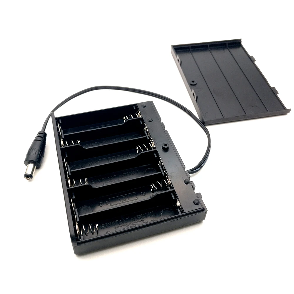 5-piece-battery-holder-9V-6-AA-6AA-battery-holder-with-cover-switch-dc-connector (2)