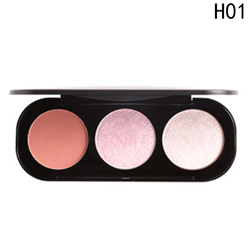 Focallure 3 Color Blush&highlighter Palette Face Matte Highlighter