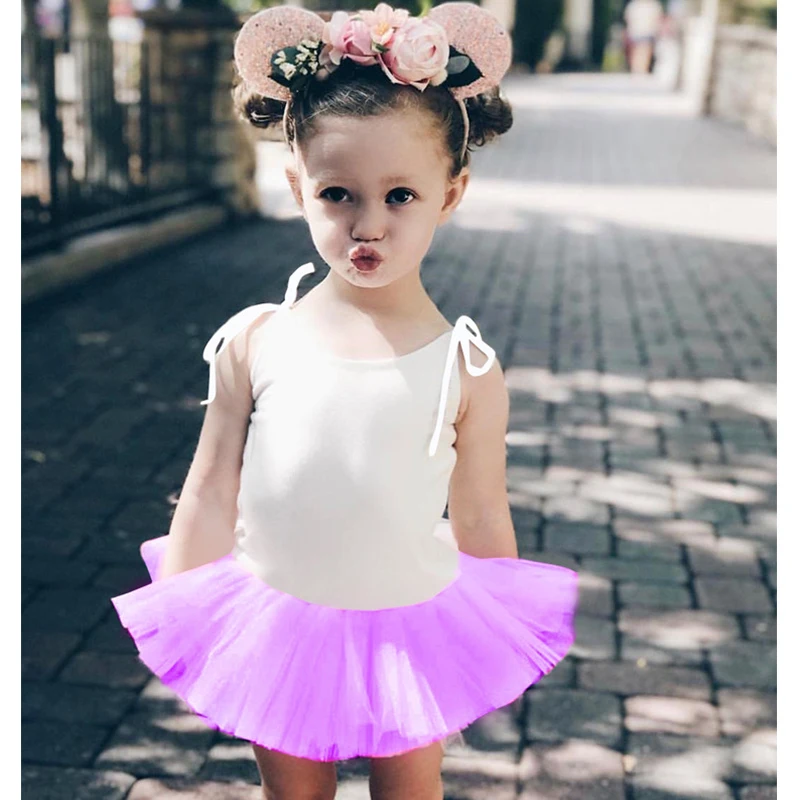 INS/стильное милое платье пачка для маленьких девочек летнее Сетчатое боди на