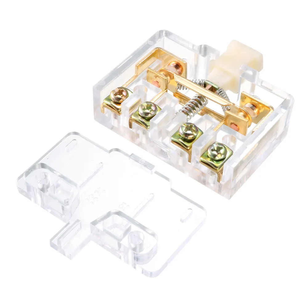 

Uxcell LX22-1 Switches 20A 4 Screw Terminals Snap Button Type Micro Limit Switch Mechanical To Monitor Position of Machines 2PCS