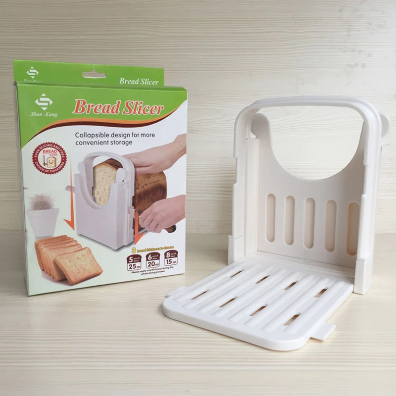 

Slicing Machine Bread Cutter Loaf Toast Slicer plastic Bread Slicer Toast Cutter With Cutting Guide Sandwich Maker Kitchen Tool