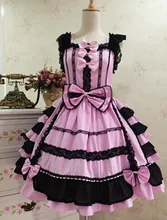 Anime mangas Lolita Gothic Barbie Palacio Retro Encaje de Gasa Princesa Vestido Cosplay Del Traje 10 Colores