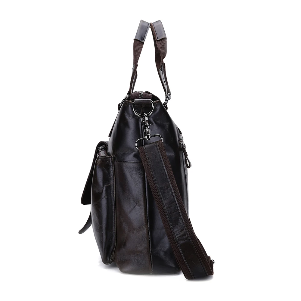 Натуральная кожа мужская сумка портфель Crazy Horse коровья кожа мужская сумка для ноутбука брендовая винтажная мужская сумка через плечо сумка-мессенджер