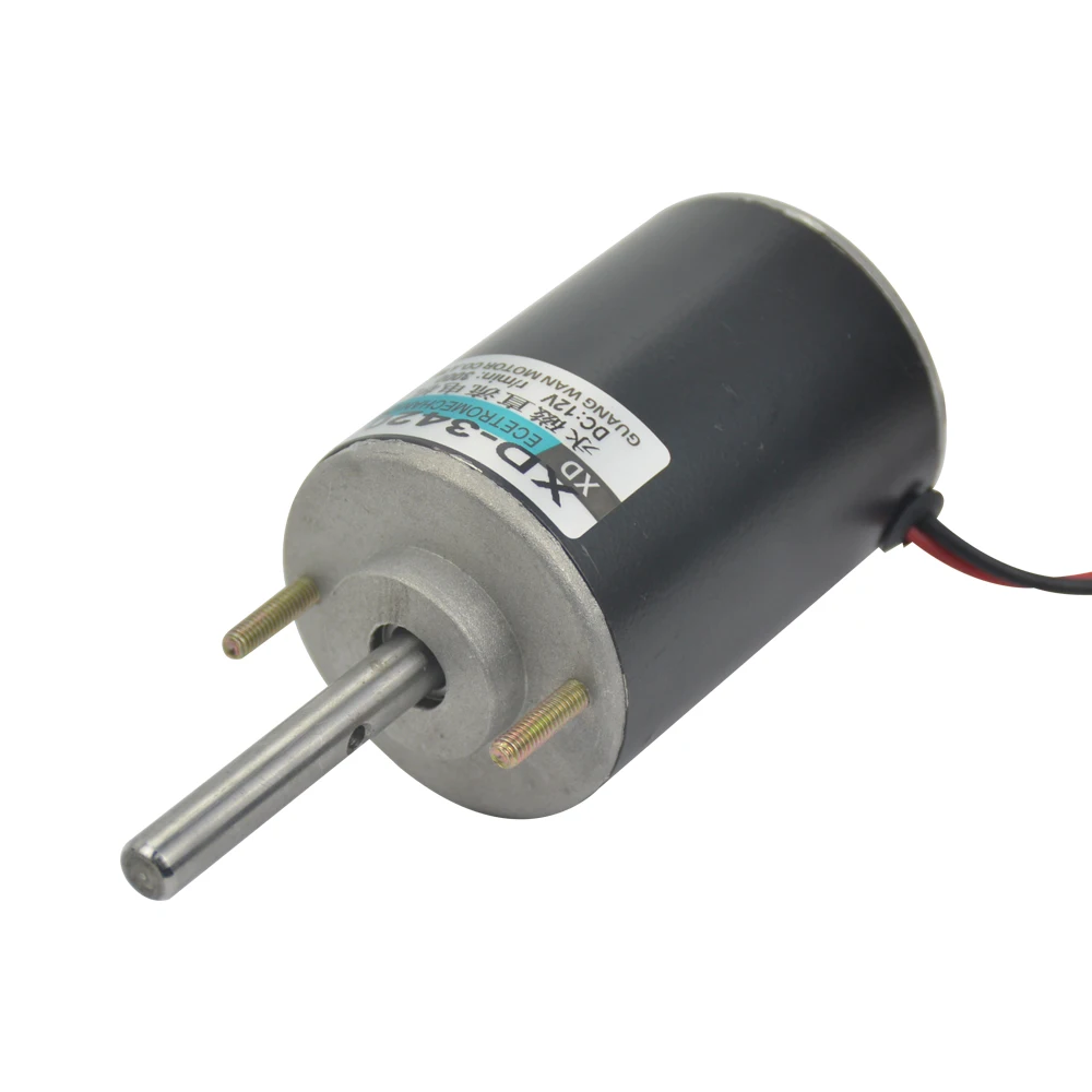 Aiyima XD-3420 imán permanente DC Motor 12 V/24 V 6000 3000 RPM Motor de marcha atrás ajustable Universal DC Motor de velocidad de alto par