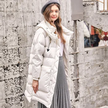 

Sale Items 2018 Winter Women Plus Size Fashion Cotton Down Jacket Hoodie Long Tops Warm Jackets Female Winter Coat Women Clothes