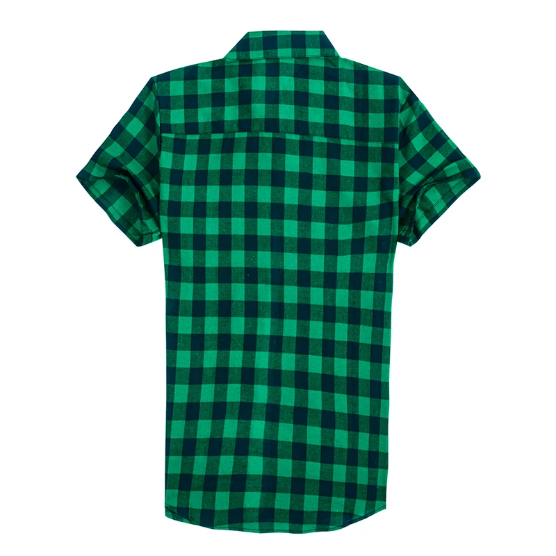 NIBESSER повседневная мужская клетчатая рубашка Летняя модная деловая приталенная рубашка с коротким рукавом Мужская блузка Chemise Homme плюс размер 3XL