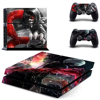

Anime Tokyo Ghouls PS4 Skin Sticker Decal for Sony PlayStation 4 Console and 2 Controller Skin PS4 Sticker Vinyl Accessory